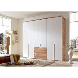 Riidekapp New York A H236cm (valge/tamm) 270cm Riidekapp New York A H236cm (valge/tamm) 270cm