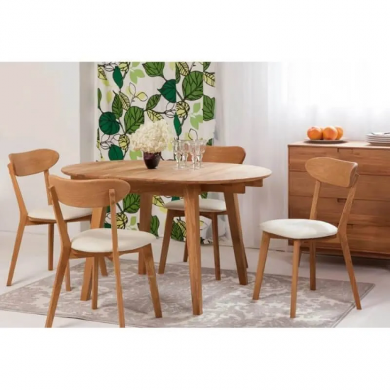 Pikendatav söögilaud Basel 90-130 cm (õlitatud tamm)