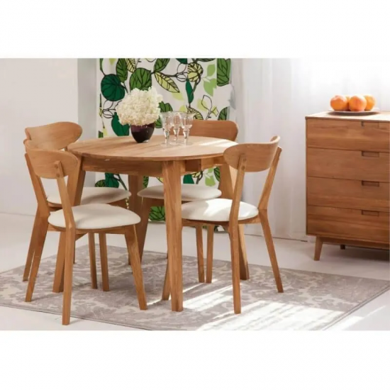 Pikendatav söögilaud Basel 90-130 cm (õlitatud tamm)