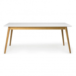 Tenzo söögilaud Dot (valge/tamm)