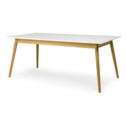 Tenzo söögilaud Dot (valge/tamm)