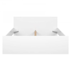 Voodi Naia 140x200 cm (valge kõrgläige)