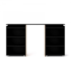 Riiulid voodipeatsile Naia 160 cm (matt must)