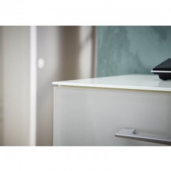 Garderoobipaneel Scalea  (valge klaas)