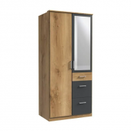 Riidekapp Click 628 (antratsiit/tammeplank)