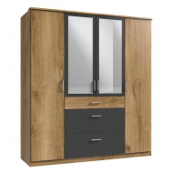 Riidekapp Click 630 (antratsiit/tammeplank)