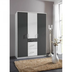 Riidekapp Click 625 (antratsiit/valge)