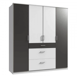 Riidekapp Click 626 (antratsiit/valge)