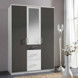 Riidekapp Click 629 (antratsiit/valge)