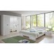 Voodi Anna 180x200 cm (valge tamm/kroom) Voodi Anna 180x200 cm (valge tamm/kroom)