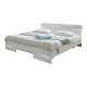 Voodi Anna 180x200 cm (valge tamm/kroom) Voodi Anna 180x200 cm (valge tamm/kroom)