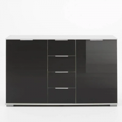 Kummut Easy Plus (valge/must kõrgläige)