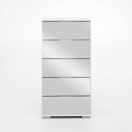 Kummut Easy Plus (valge/peegel)