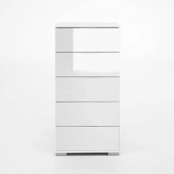 Kummut Easy Plus (valge/valge klaas)