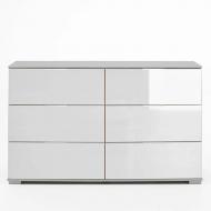 Kummut Easy Plus (valge/valge klaas)