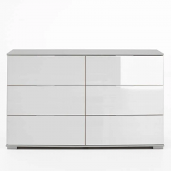 Kummut Easy Plus (valge/valge klaas)