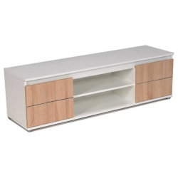 Tv-alus Como 140 cm (tamm/valge)