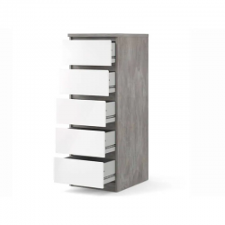 Kummut Naia (valge kõrgläige/betoon)