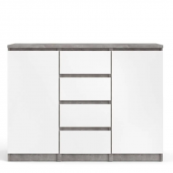 Kummut Naia (valge/betoon)