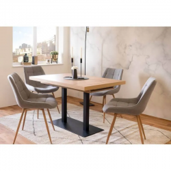 Pikendatav söögilaud Quadrato (artisan tamm/must)