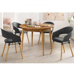 Pikendatav söögilaud Bjorn 100/130x100 cm (õlitatud tamm)