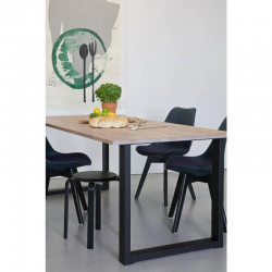 WOOOD Lauajalg Tablo U 1tk (must)