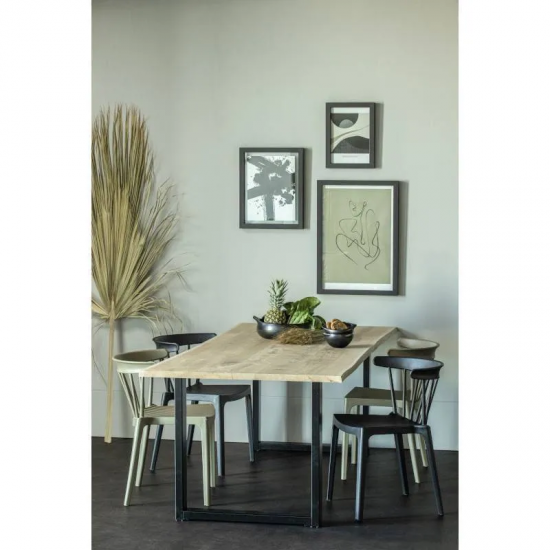 WOOOD Söögilaud Tablo 90x180 cm (tamm/must)