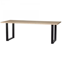 WOOOD Söögilaud Tablo 90x180 cm (tamm/must)