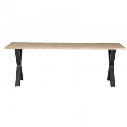 WOOOD Söögilaud Tablo 90x220 cm (tamm/must)