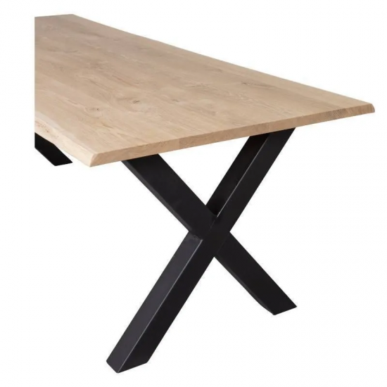 WOOOD Söögilaud Tablo 90x180 cm (tamm/must)