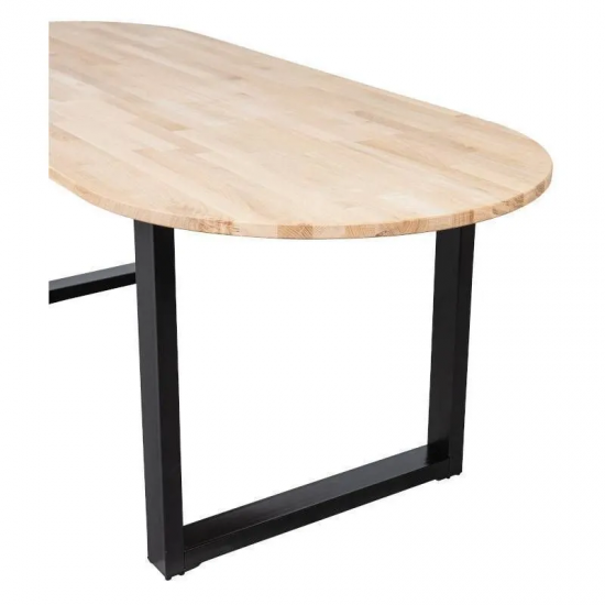 WOOOD Söögilaud Tablo 90x220 cm ovaalne (viimistlemata tamm)