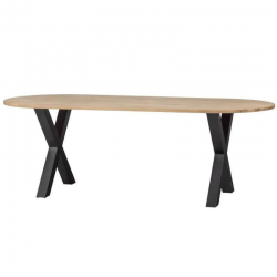 WOOOD Söögilaud Tablo 90x220 cm ovaalne (viimistlemata tamm)