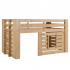Vipack Poolkõrge voodi Oliver 90x200 cm (mänd)