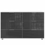 Kummut Easy Plus C (valge/hall klaas)