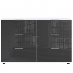 Kummut Easy Plus C (valge/hall klaas)