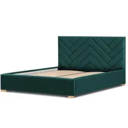 Pesukastiga voodi Babine 140x200 cm (roheline)
