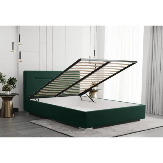 Pesukastiga voodi Bellis 160x200 cm (roheline)