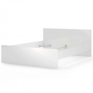 Voodi Naia 160x200 cm (valge kõrgläige)