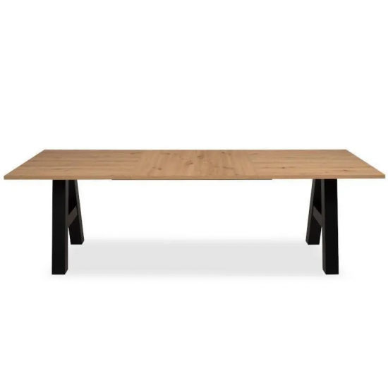 Pikendatav söögilaud Granada 90x157/234 cm (artisan tamm/must)