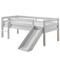 Vipack Voodi+liumägi+redel Pino 90x200 cm (valge)