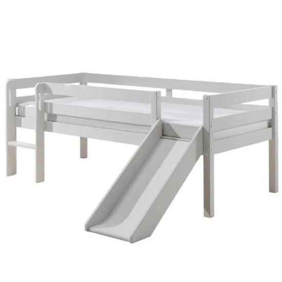 Vipack Voodi+liumägi+redel Pino 90x200 cm (valge)