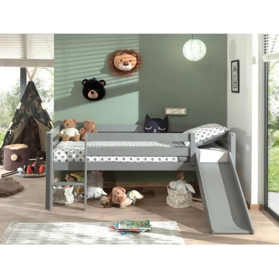 Vipack Voodi+liumägi+redel Pino 90x200 cm (hall)