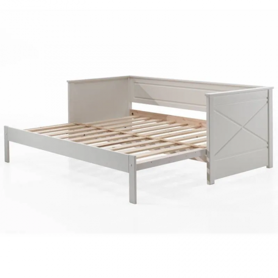 Vipack Laiendatav voodi Pino 90-180x200 cm (valge)