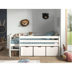 Vipack Voodialused sahtlid Pino 3 tk (valge)