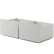 Vipack Voodialused sahtlid Pino 2 tk (valge)