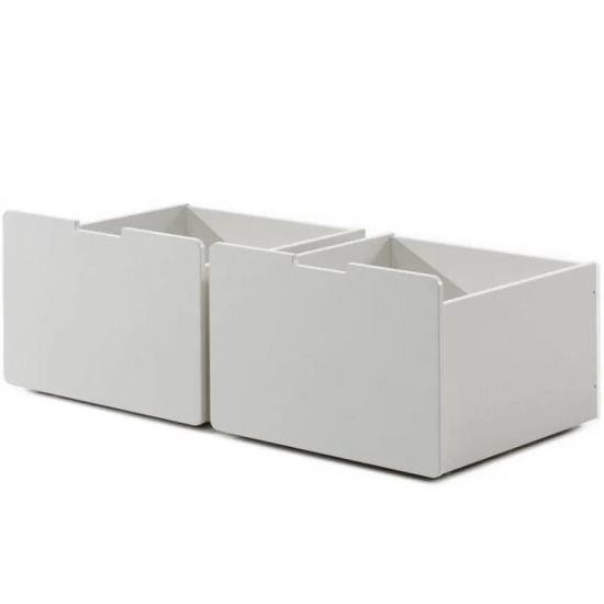 Vipack Voodialused sahtlid Pino 2 tk (valge)