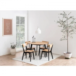 Söögilaud Rogby D105 (matt must/tamm)