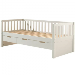 Vipack Kaptenivoodi+3 sahtlit Fritz 90x200 cm (valge)