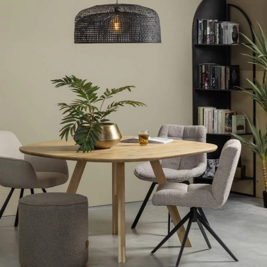 WOOOD Söögilaud Tablo Organic D130 (tamm)