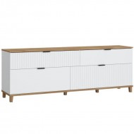 Tv-alus Plissee (valge/grandson)